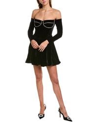 Bardot - Emlyn Velour Mini Dress - Lyst