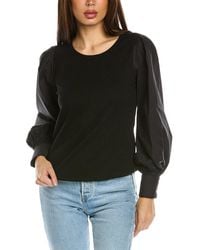 Design History - Combo Puff Sleeve Blouse - Lyst