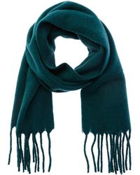 Vince - Lofty Solid Leather-Trim Wool & Alpaca-Blend Scarf - Lyst