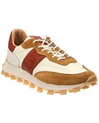 Tod's - Allaccarta Suede, Leather & Nylon Sneaker - Lyst