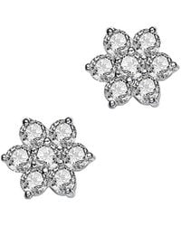Genevive Jewelry - Silver Stud Earrings - Lyst