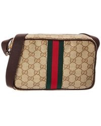 Gucci - Gg Coated Canvas & Leather Mini Bag - Lyst
