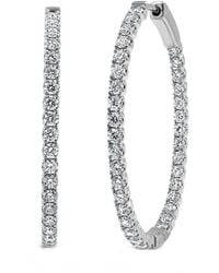 Sabrina Designs - 14K 2.28 Ct. Tw. Diamond Inside Out Flexible Hoops - Lyst