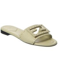 Fendi - Ff Baguette Leather Sandal - Lyst