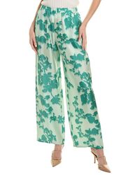 Max Mara - Leisure Tenzone Silk Trouser - Lyst