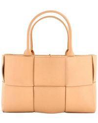 Bottega Veneta - Maxi Intrecciato Leather Arco Tote Medium (Authentic Pre- Loved) - Lyst