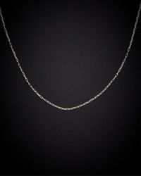 Italian Gold - 14K 1Mm Paperclip Chain Necklace - Lyst