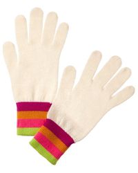 SCOTT & SCOTT LONDON - Stripe Cashmere Gloves - Lyst