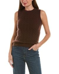 InCashmere - 100% Cashmere Cable Vest - Lyst