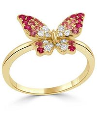 Sabrina Designs - 14K 0.50 Ct. Tw. Diamond & Sapphire Cocktail Ring - Lyst