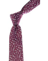Canali - Floral/ Dots Reversible Silk Tie - Lyst
