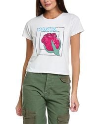 Mother - Denim The Cropped Itty Bitty Goodie T-shirt - Lyst