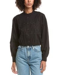 10 Crosby Derek Lam - Malory Garden Tile Eyelet Blouse - Lyst