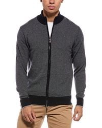 N.Peal Cashmere - Knightsbridge Full Zip 100% Cashmere Mock Neck Sweater - Lyst