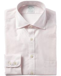 Brooks Brothers Milano Fit Dress Shirt - Pink