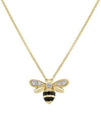 Sabrina Designs - 14k 0.45 Ct. Tw. Diamond Bumble Bee Pendant Necklace - Lyst