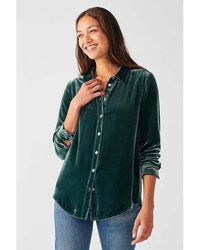 Faherty - Vintage Silk-blend Velvet Genevieve Shirt - Lyst