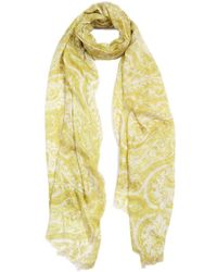 Blue Pacific - Vintage Paisley Print Cashmere-blend Scarf - Lyst