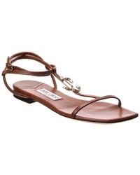 Jimmy Choo - Jc Leather Sandal - Lyst