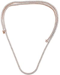 Lab Grown Diamonds - 14k Rose Gold 24.25 Ct. Tw. Lab Grown Diamond Necklace - Lyst