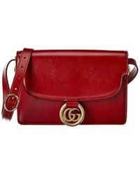 Gucci - Torchon Double G Leather Shoulder Bag - Lyst
