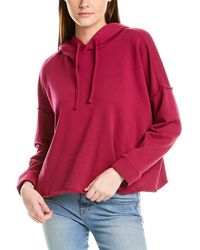 Eileen Fisher Hooded Cropped Top - Purple