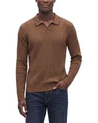 RAFFI - Wool-Blend Drop Needle Shirt - Lyst