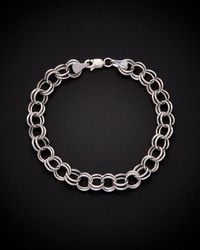 Italian Gold - 14k Classic Lite Round Double Link Charm Bracelet - Lyst