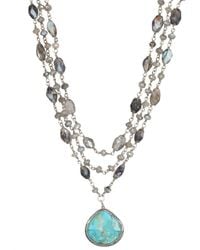 Rachel Reinhardt Jewelry - 14k Over Silver Gemstone Necklace - Lyst