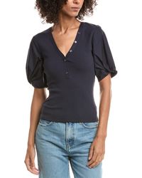 10 Crosby Derek Lam - Fallon Mixed Media T-Shirt - Lyst