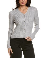 Vince - Cable Merino-Blend Cardigan - Lyst