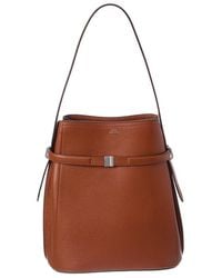 TOTEME - Logo Leather Tote - Lyst
