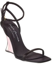 Sergio Rossi - X Evangelie Smyrniotaki Satin Wedge Sandal - Lyst