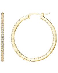 Adornia - 14K Plated Cz Infinity Hoop Earrings - Lyst