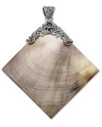 Samuel B. - Silver Garnet Pearl Pendant - Lyst