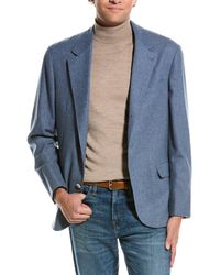 Brunello Cucinelli - Wool, Silk & Cashmere-blend Blazer - Lyst