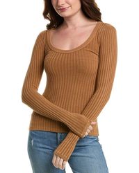 Project Social T - What's The Scoop Washed Rib Top - Lyst