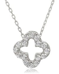 Suzy Levian CZ Jewelry - Suzy Levian Silver Cz Pendant Necklace - Lyst