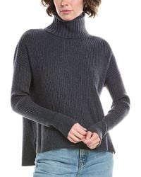 RAFFI - Rib Turtleneck Cashmere Sweater - Lyst