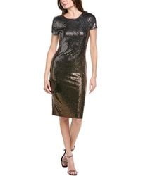 Bebe - Ombre Sequin Midi T-Shirt Dress - Lyst
