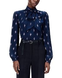 Adam Lippes - Joan Silk-Blend Blouse - Lyst