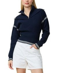 Rowing Blazers - Double Collar 1/4-Zip Wool-Blend Pullover - Lyst