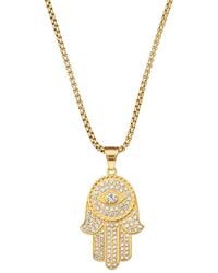 Eye Candy LA - The Bold Collection Titanium Cz Jasper Necklace - Lyst