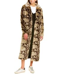 Unreal Fur Madame Grace Coat - Metallic