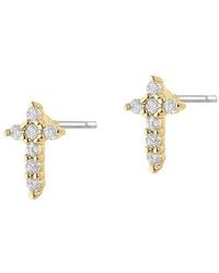 Electric Picks - Faith 14K Plated Stud Earrings - Lyst