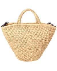 Proenza Schouler - Raffia & Leather Tote - Lyst
