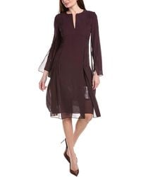 Akris - Silk Midi Dress - Lyst