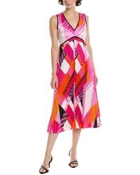 KARL LAGERFELD - Printed Midi Dress - Lyst