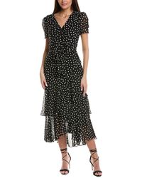 Karl Lagerfeld - Tiered Midi Dress - Lyst