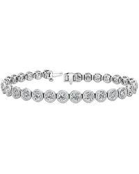 Lab Grown Diamonds - 14K 10.07 Ct. Tw. Lab-Grown Diamond Tennis Bracelet - Lyst